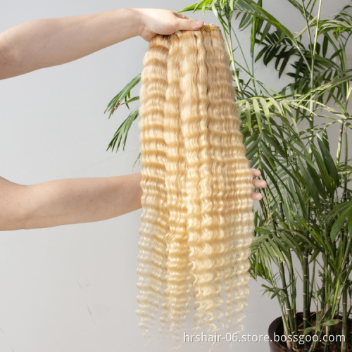 Vendor 613 Blonde Virgin Brazilian Human Hair Bundles With Frontal Cuticle Aligned 613 Hair Extension